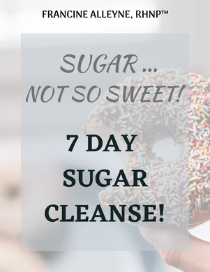 Sugar ... Not So Sweet.  7 Day Sugar Cleanse (PROGRAM ONLY)